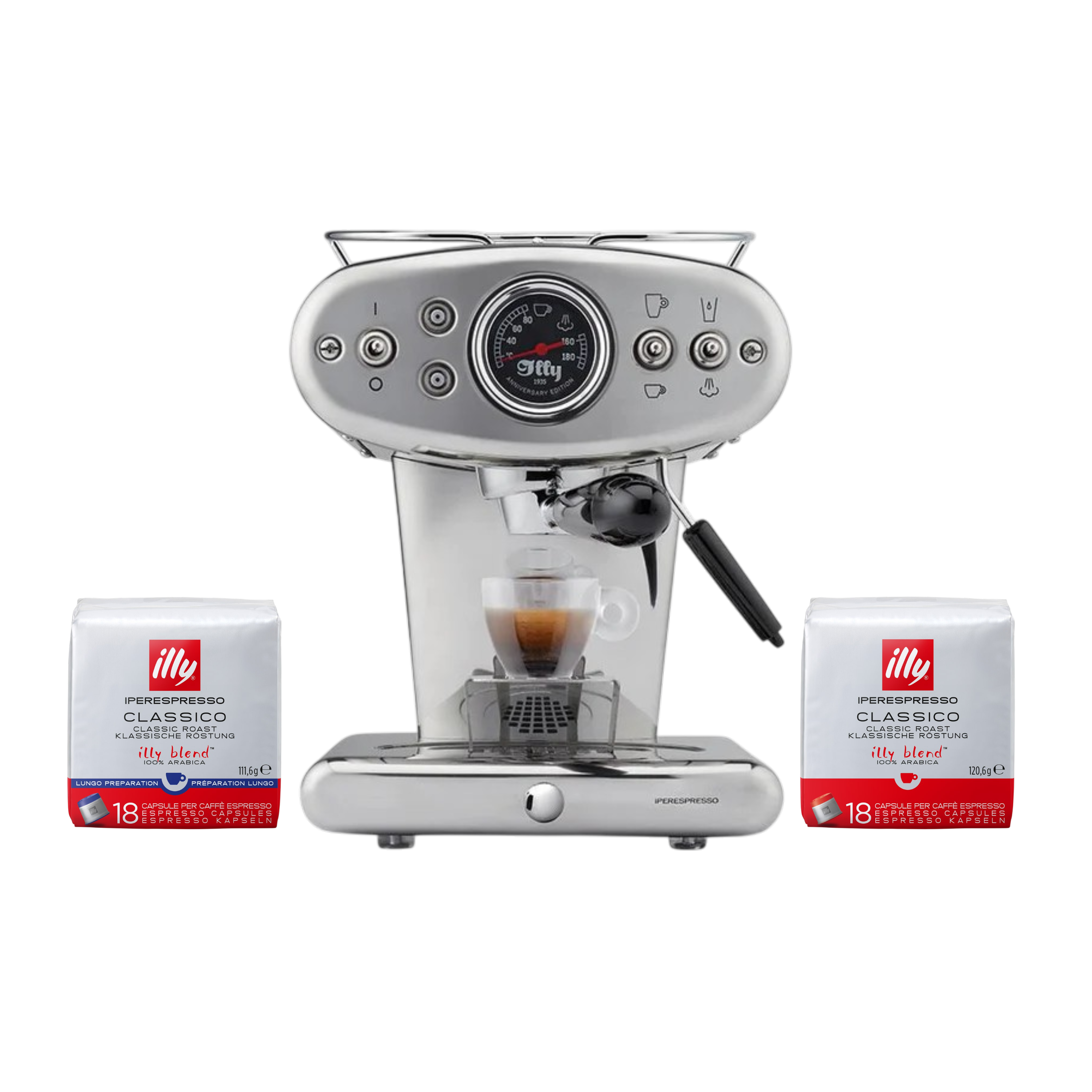 F.Francis X1 Anniversary Capsule Coffee Machine Deal Package – illy