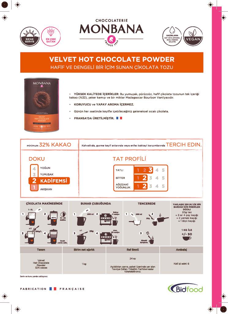 Monbana Hot Chocolate Velvet Powder
