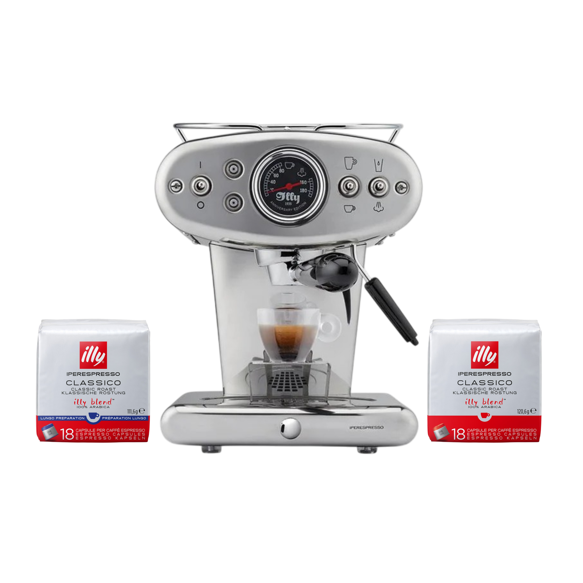 F.Francis X1 Anniversary Capsule Coffee Machine Deal Package – illy