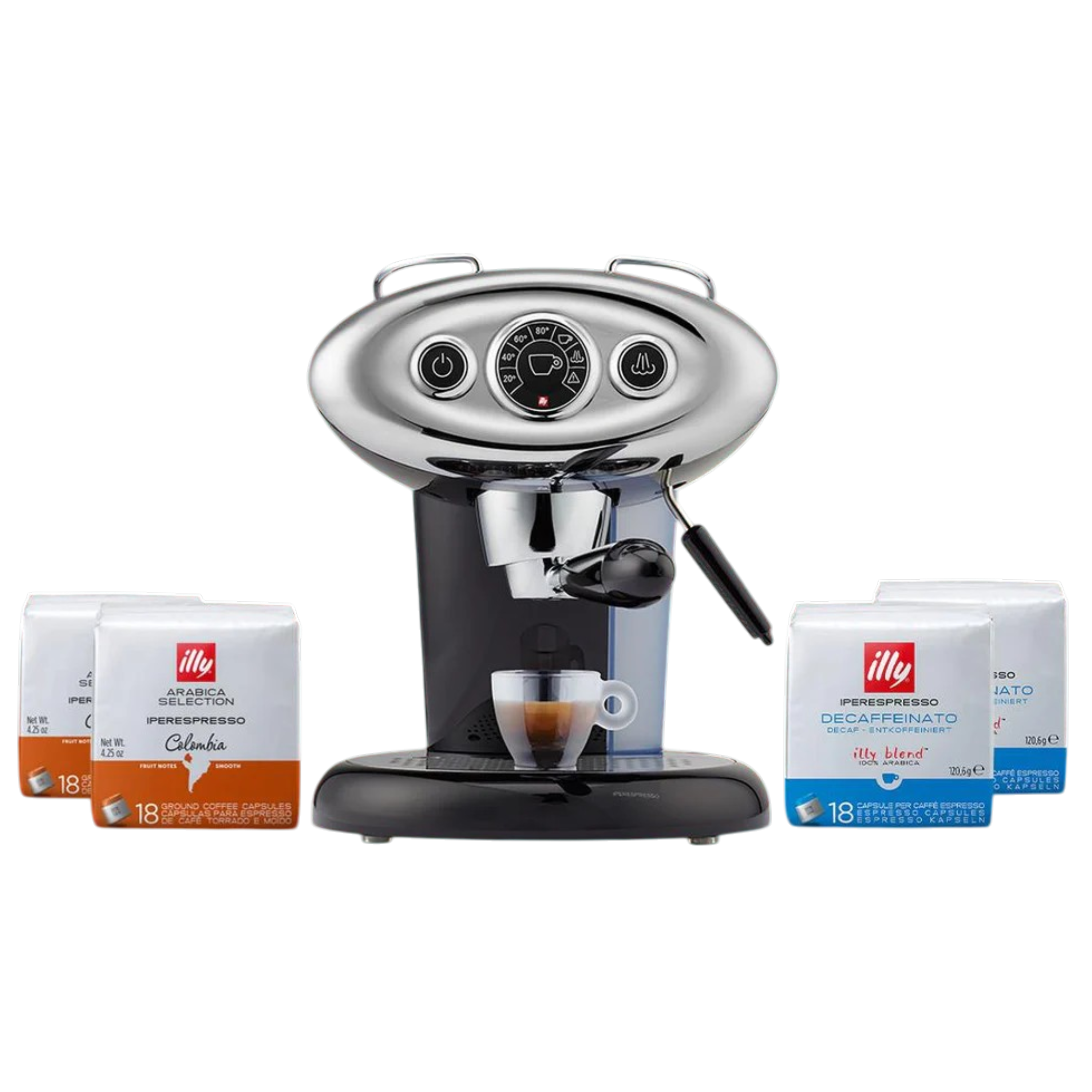 F.Francis X7.1 Espresso ve Cappuccino Makinesi - Siyah Fırsat Paketi