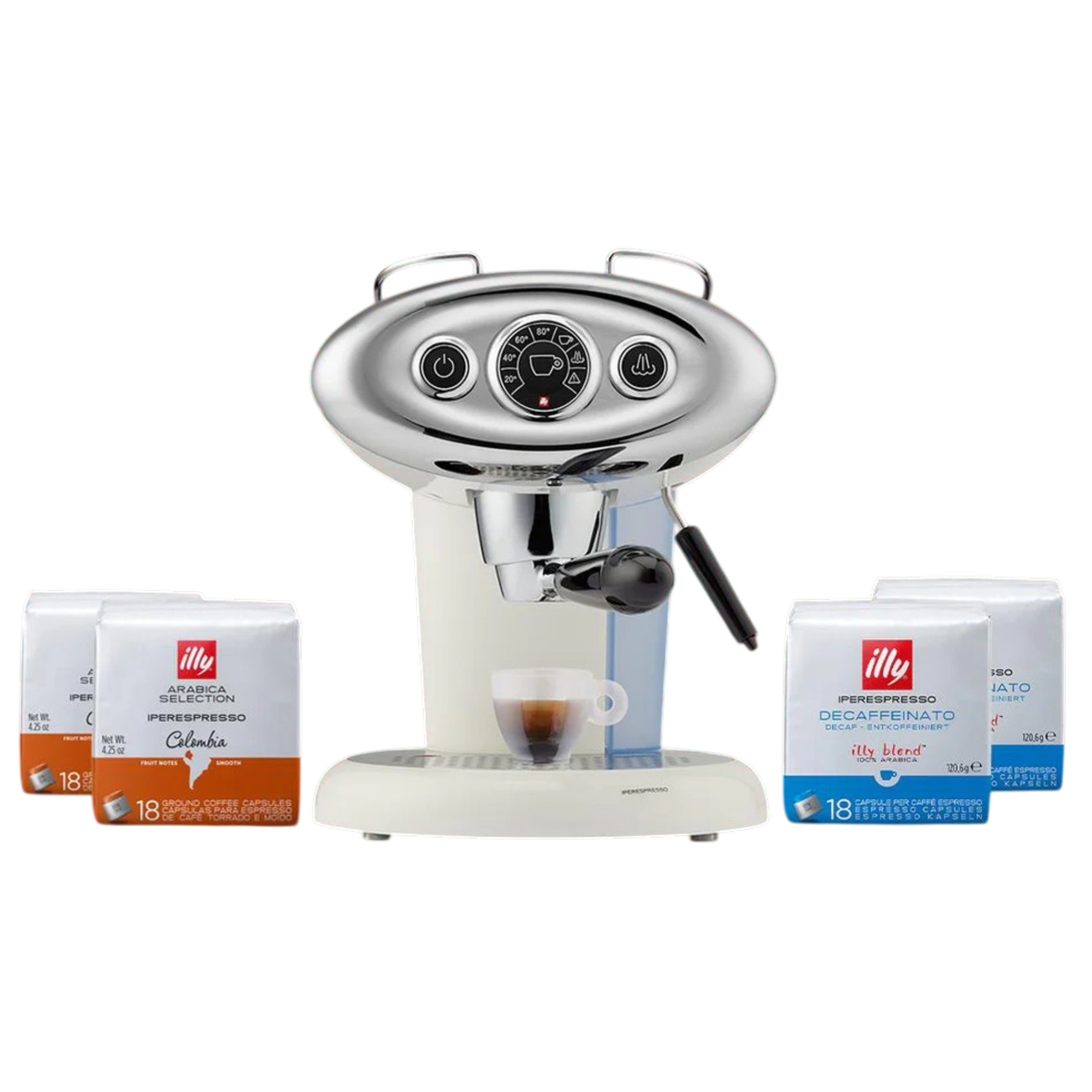F.Francis X7.1 Espresso ve Cappuccino Makinesi - Beyaz Fırsat Paketi