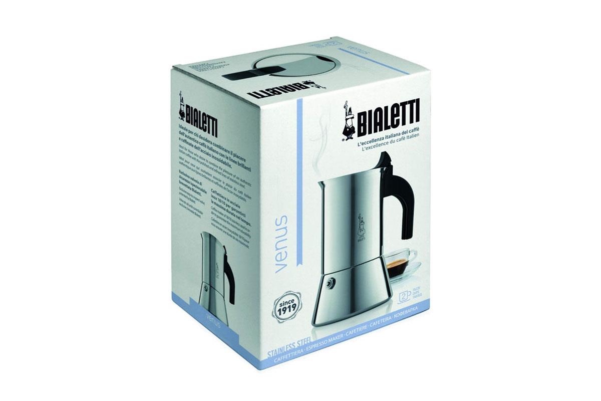 Bialetti Moka Pot Venus (2 Cup) - Stainless Steel 